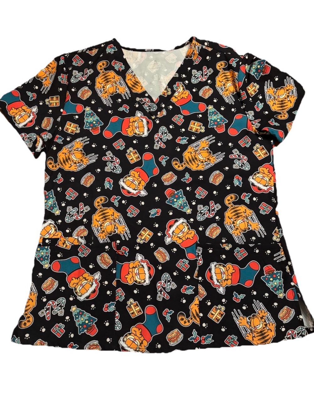 Women’s Set Of 3 Holiday Scrubs (Christmas, Easter & St Patrick’s Day - Size Med - Picture 2 of 4